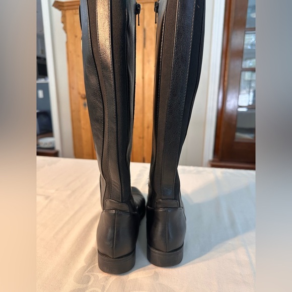 Life Stride Black Zip Up Boots w/Silver Bit On Side Sz 8 Equestrian Style Preppy - Picture 5 of 11